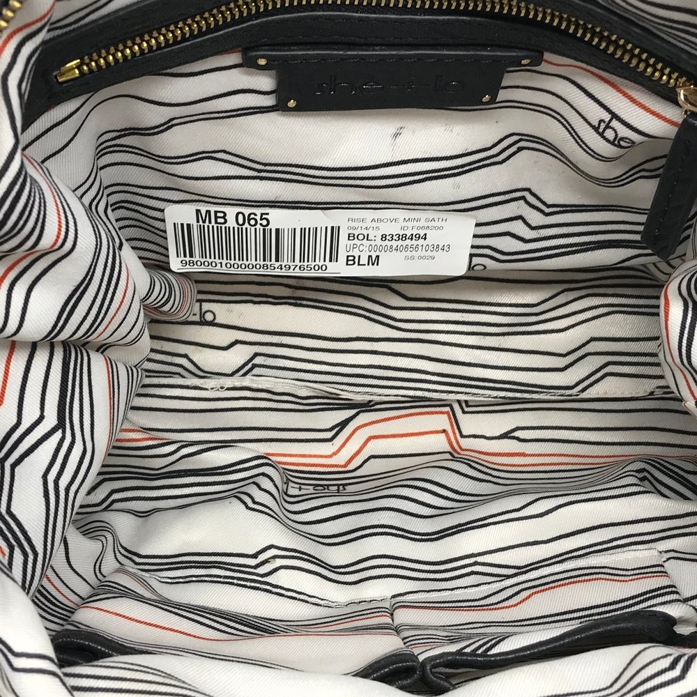 She + Lo Mini RISE ABOVE Leather Satchel Handbag - Picture 6 of 7